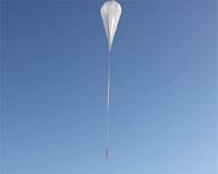 NASA 'flying saucer' deploys partially on test