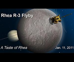 Cassini To Probe Rhea For Clues To Saturn Rings