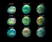 Dust storms on Titan spotted by Cassini for the first time