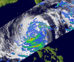 NASA Watches Typhoon Megi Dump Heavy Rain