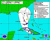 Tropical storm Fay moves on Cuba, Florida on alert