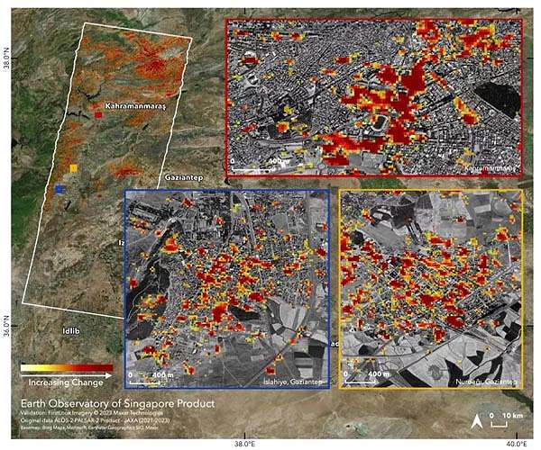 NASA's satellites help with Turkey, Syria earthquake response
