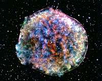 The clumpy and lumpy death of a star
