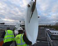 Ground Control Satellite Dish Arrives at University of Leicester