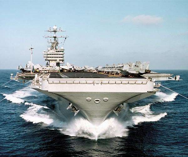 Biden announces aircraft carriers will be named for Clinton, Bush