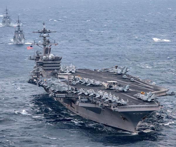 Vinson carrier departs Bremerton, Wash., for sea trials, then San Diego