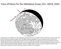 Spectacular Lunar Grazing Occultation of Bright Star on Oct. 18