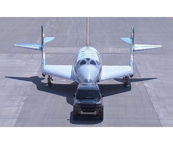Virgin Galactic spaceship carrying Branson touches down