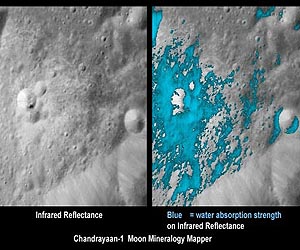 Water On The Moon Is Widespread