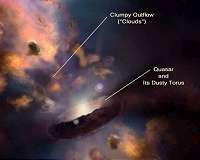 Why clouds form near black holes