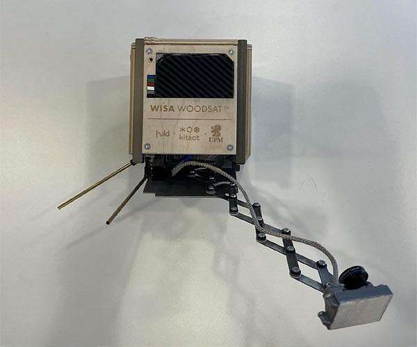 ESA flying payloads on wooden satellite